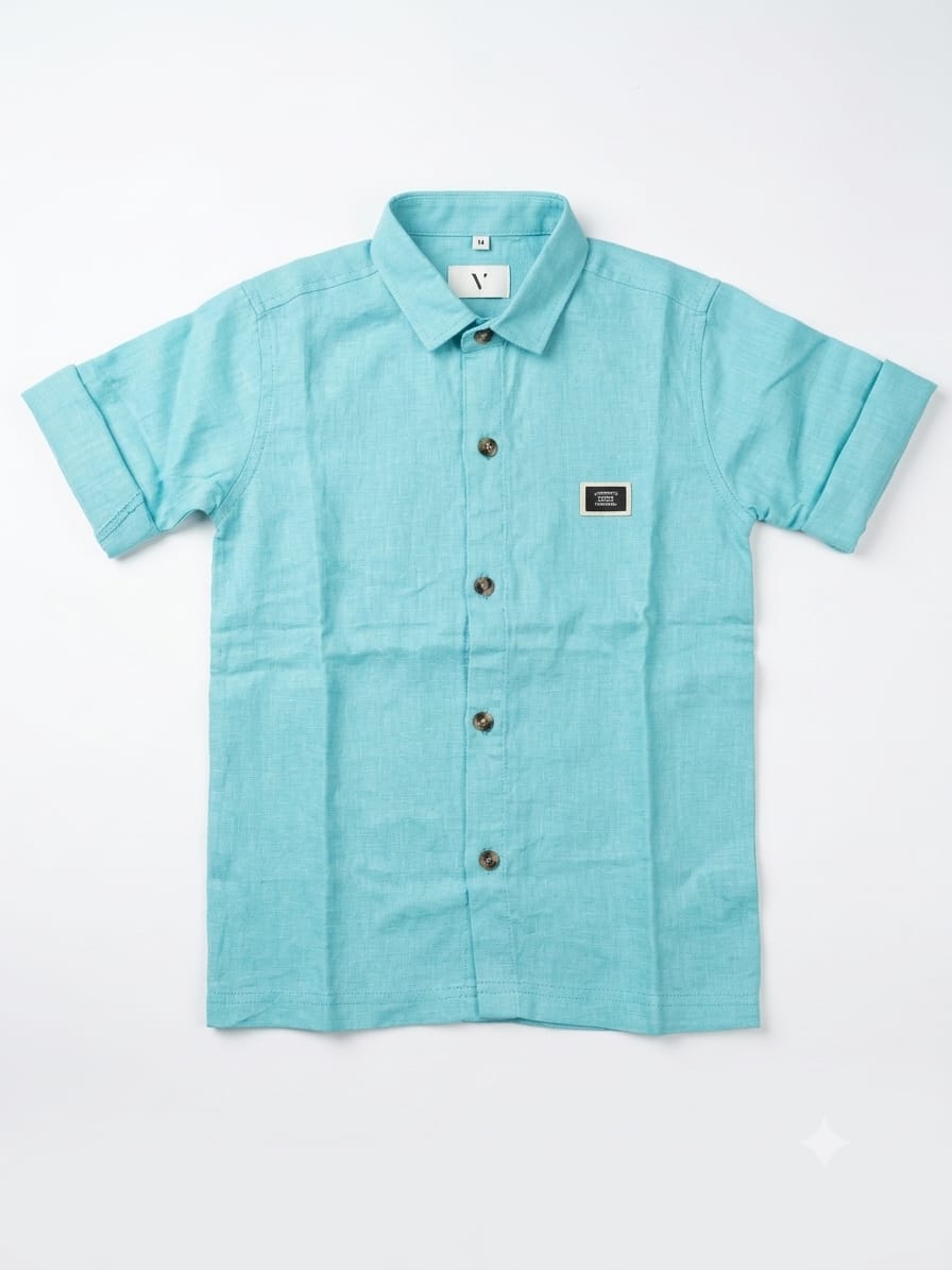 SKY BLUE HALF SLEEVE SHIRT