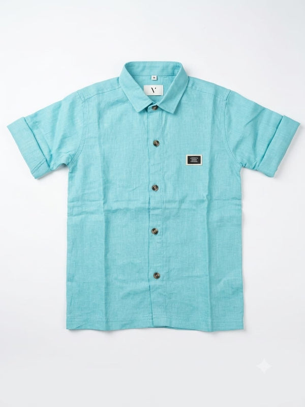 SKY BLUE HALF SLEEVE SHIRT