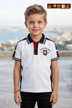 Boys Premium White Polo T-Shirt
