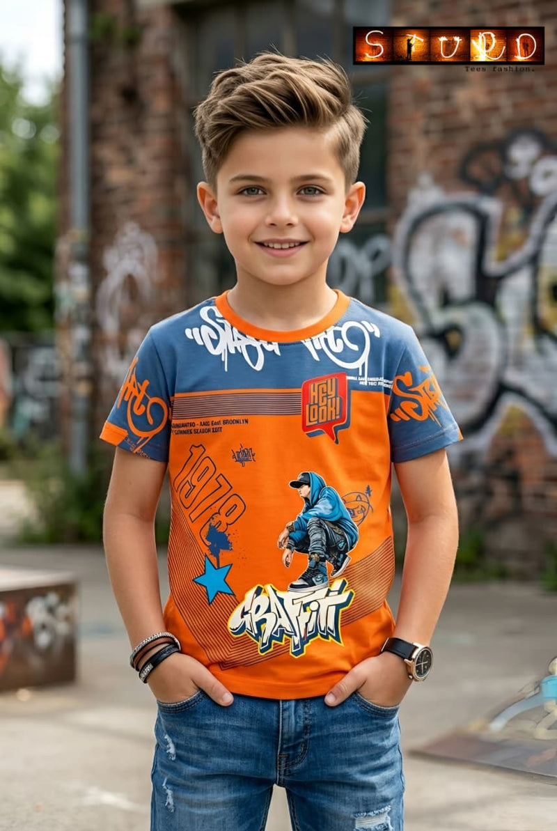 Urban Street Style Kids Graphic T-Shirt