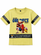 ONE PIECE ANIME BRIGHT YELLOW TSHIRT