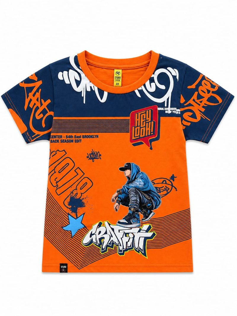 Urban Street Style Kids Graphic T-Shirt