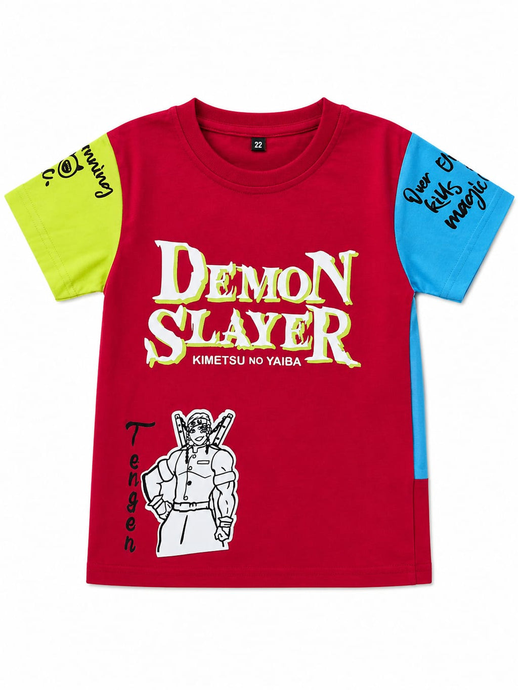 BOYS ROUND NECK DEMON SLAYER T-SHIRT