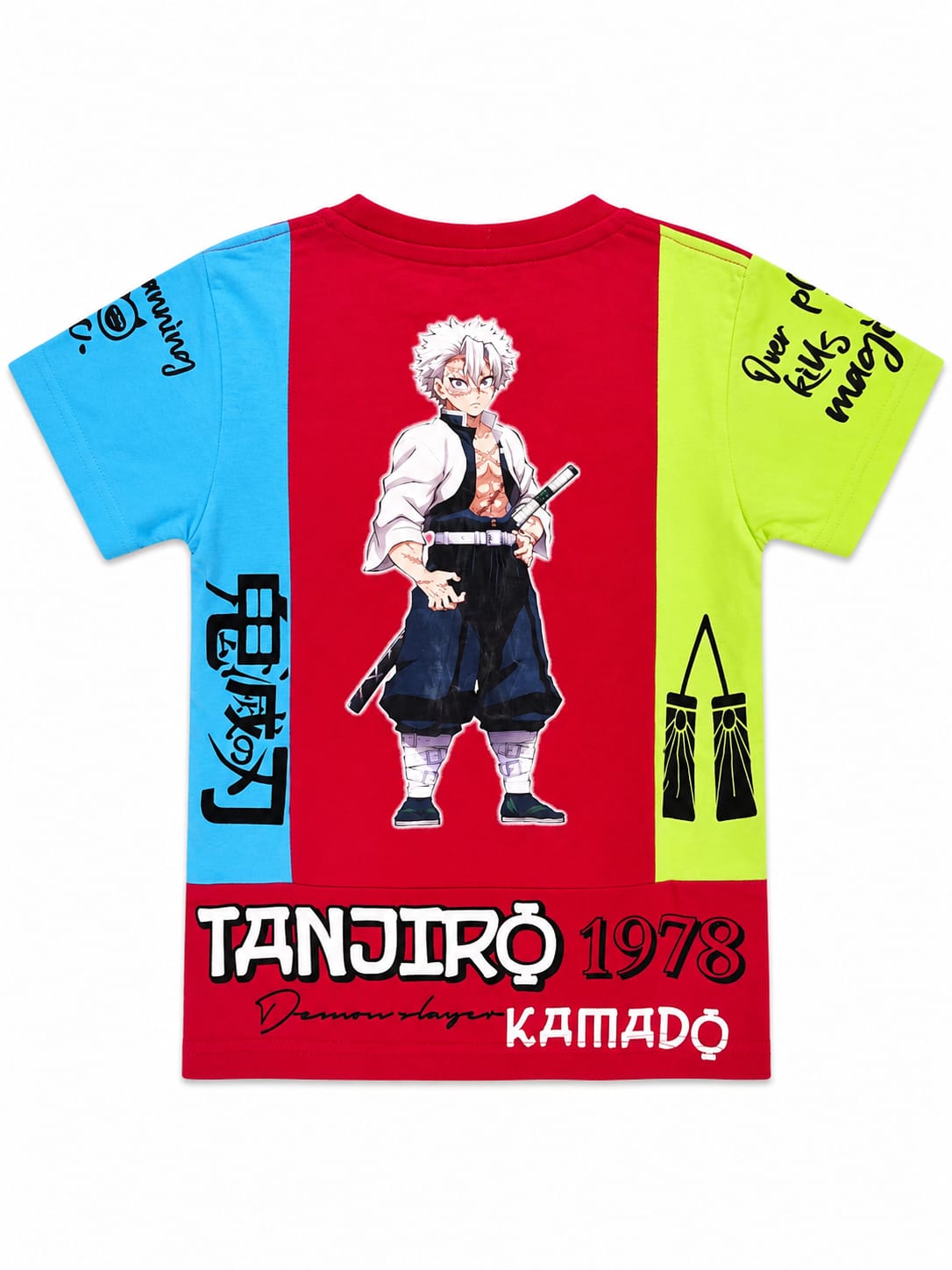 BOYS ROUND NECK DEMON SLAYER T-SHIRT