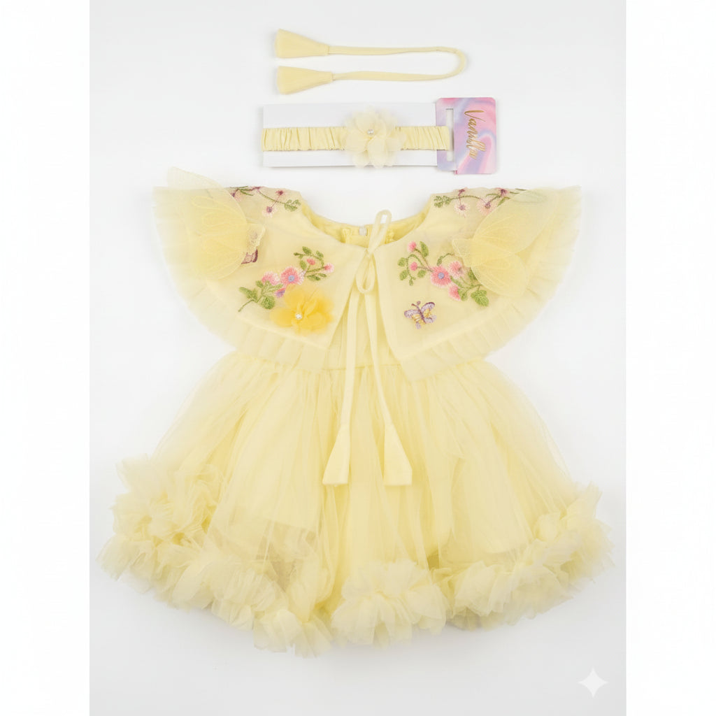 YELLOW KOREAN FROCK
