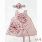 BABY PINK FLOWER FROCK