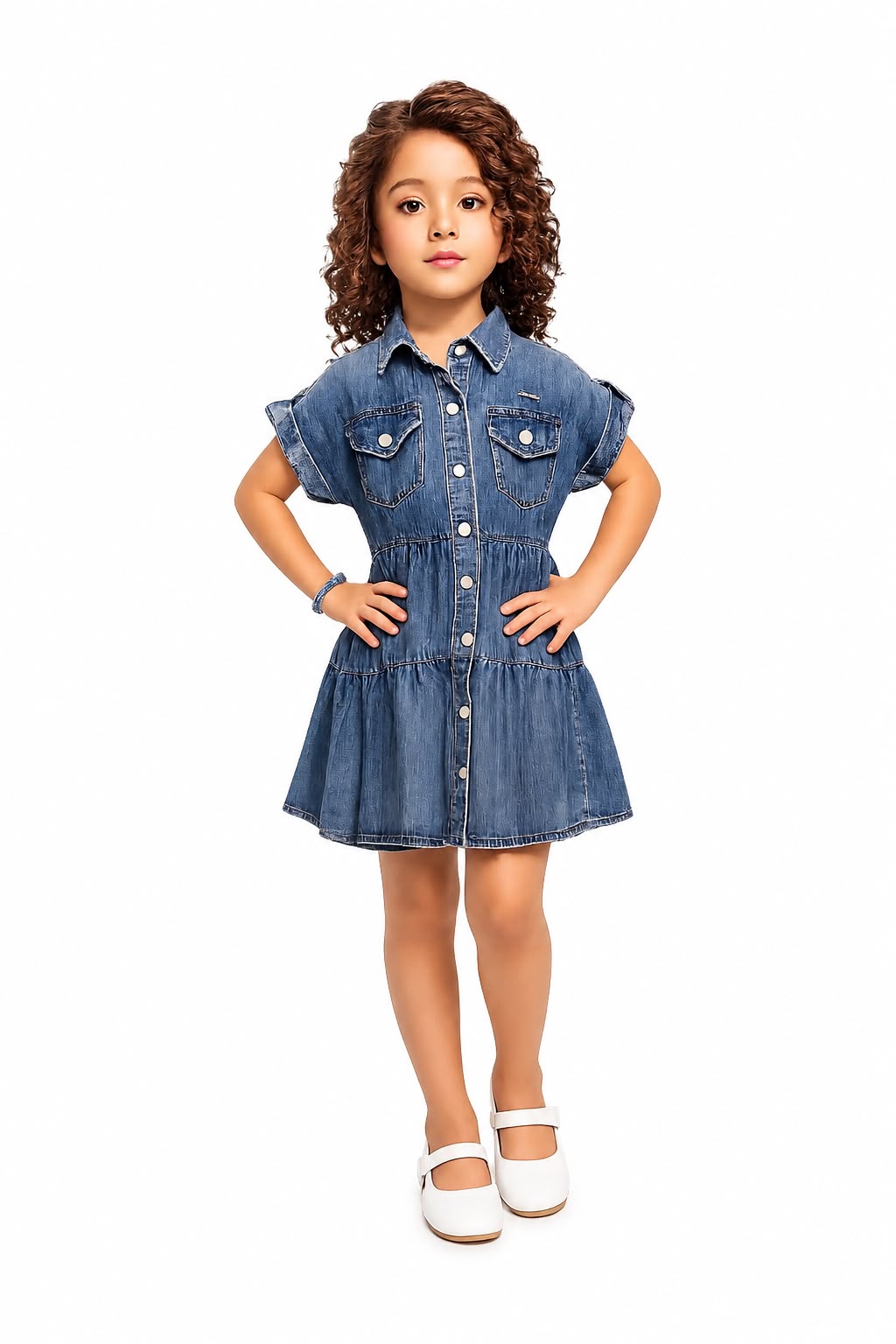 DENIM MIDDY