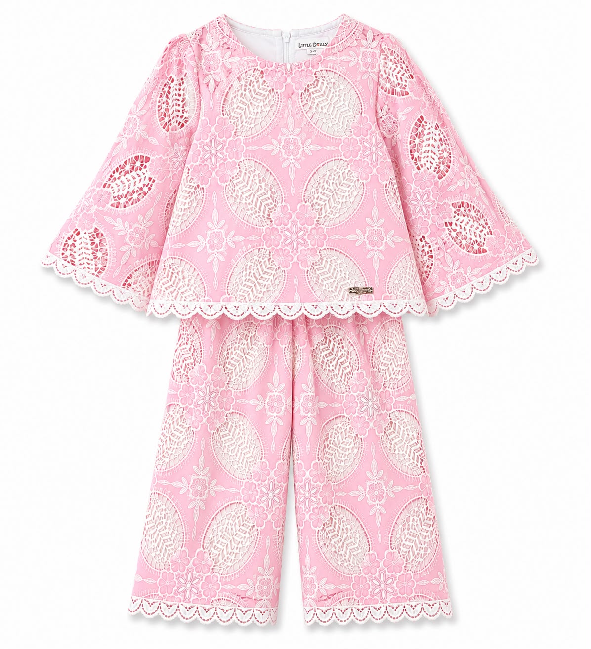 PINK EMBROIDERED ETHNIC CO-ORD SET