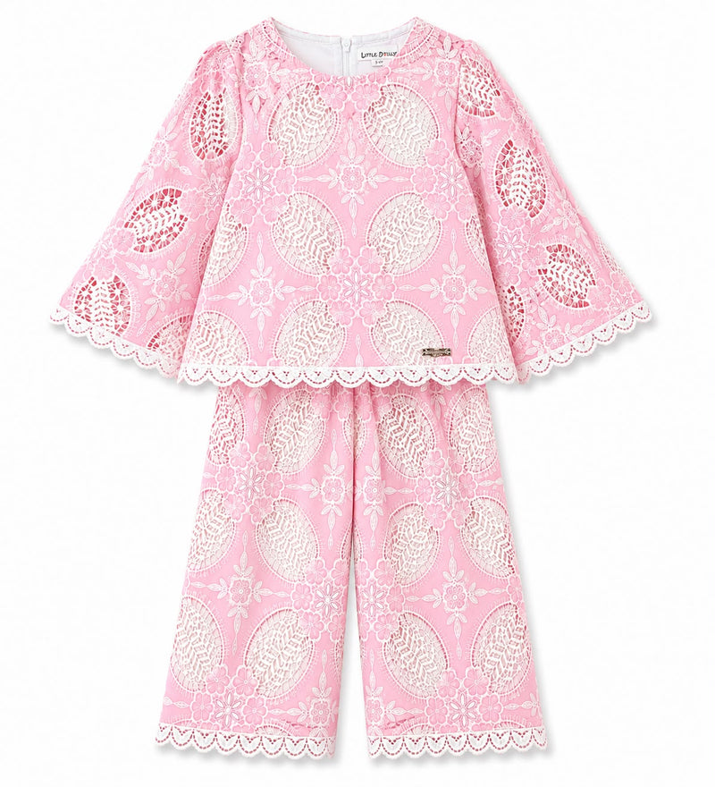 PINK EMBROIDERED ETHNIC CO-ORD SET