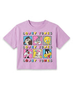 Girls' Lilac Looney Tunes Graphic Short-Sleeve T-Shirt