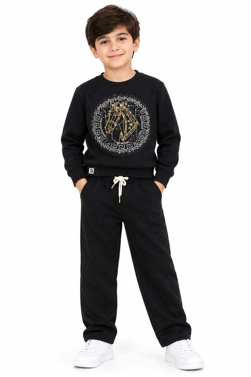 Boys' Stylish Black Partywear Co-Ord Set