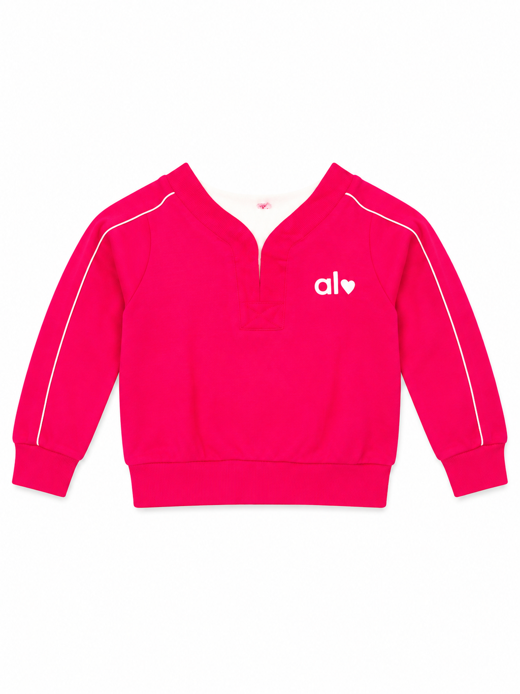 Girls pink oversized sweatshirt