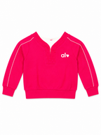 Girls pink oversized sweatshirt