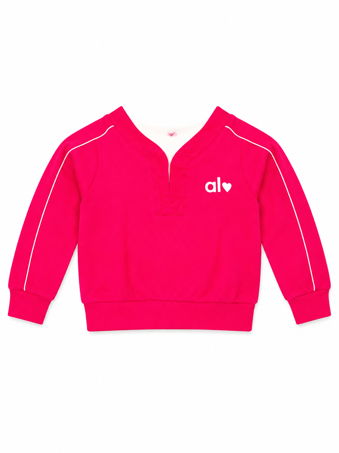 Girls pink oversized sweatshirt