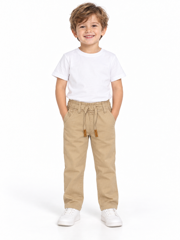 Boys Partywear Fit Trousers & Track Pants – Khaki / Black