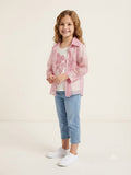 Pink Shimmer Girls Co-Ord Top Set